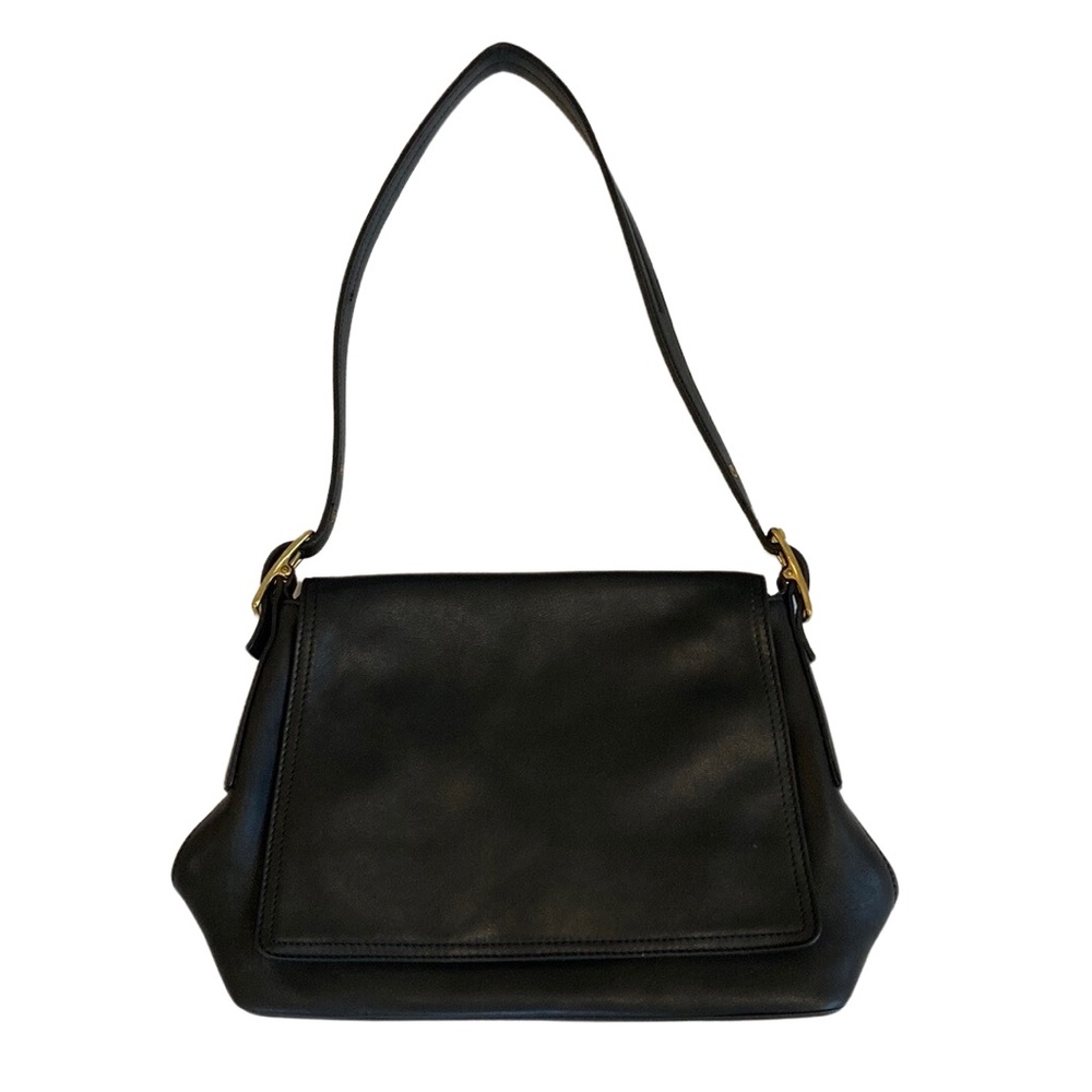 Vintage Coach Legacy  Black West Studio Leather Messenger Purse